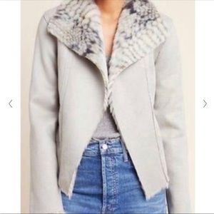 Anthropologie Marrakech Faux Fur Jacket- reversible!!!!!
